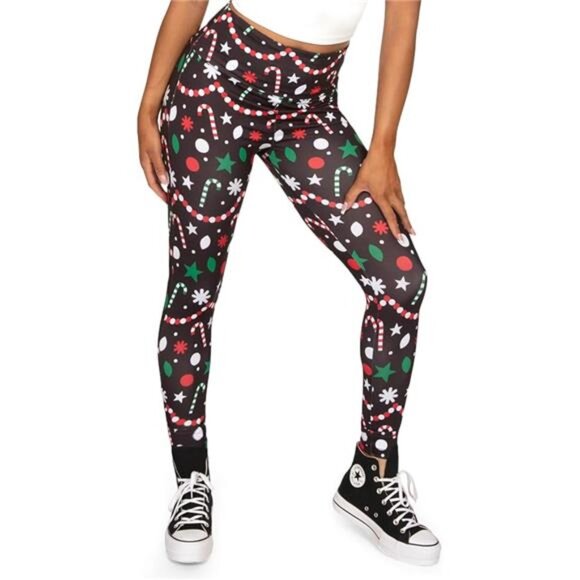 Christmas Leggings for Women – Comfy Holiday High & Mid Waisted Styles - Picture 3 of 4
